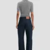 Polo top in grey marl