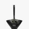 Portofino dia clutch in black leather