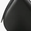 Portofino dia clutch in black leather