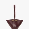 Portofino dia clutch in burgundy leather