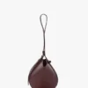Portofino dia clutch in burgundy leather