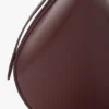 Portofino dia clutch in burgundy leather