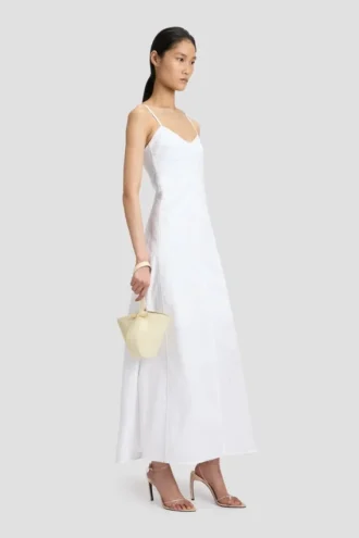 Portofino dia clutch in ivory leather