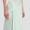 Posy midi dress in aquamarine