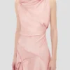 Posy midi dress in dusty pink