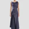 Posy midi dress in eclipse