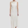 Posy midi dress in ivory