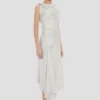 Posy midi dress in magnesium