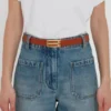 Regular dorian belt in tan smooth leather