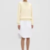 Relaxed fit jumper in ivory