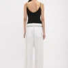 Rouleaux cami top in black