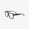 Sculpted flat top frame in black