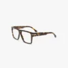 Sculpted flat top frame in havana