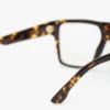 Sculpted flat top frame in havana