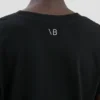 Shrunken fit t-shirt in black