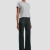 Shrunken fit t-shirt in grey marl