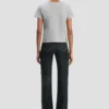Shrunken fit t-shirt in grey marl