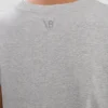 Shrunken fit t-shirt in grey marl