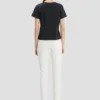 Shrunken fit t-shirt in navy