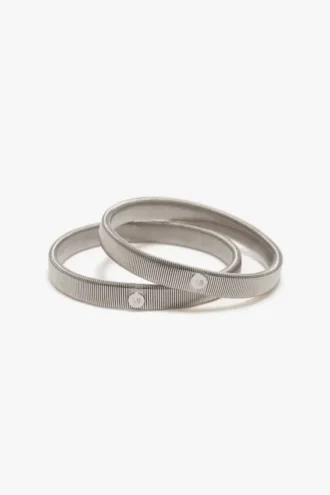 Sleeve cuffs in silver