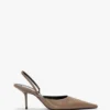 Sloane halter back 75 in dove grey leather