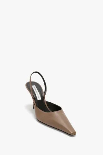 Sloane halter back 75 in dove grey leather