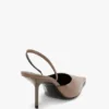 Sloane halter back 75 in dove grey leather