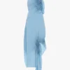 Smocked halter dress in ionian blue