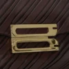 Soft dorian bag in burgundy pleated leather