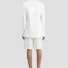 Tailored jacket in ivory
