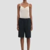 Tailored shorts in navy