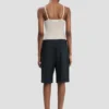 Tailored shorts in navy