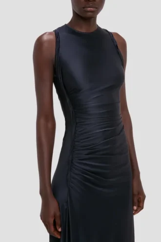 Twist dress in navy