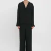 Vb monogram pyjama sleep set in black