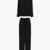 Vb monogram pyjama sleep set in black
