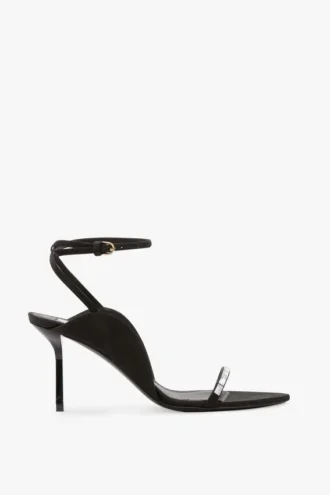 Victoria embellished stiletto sandal 75 in black