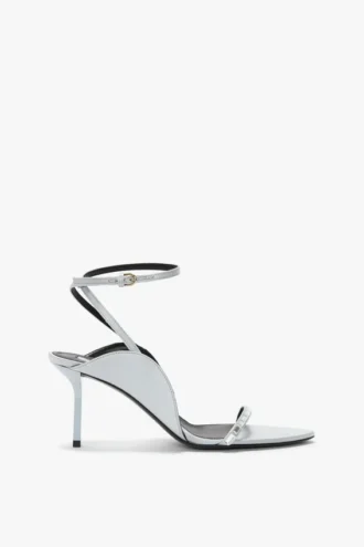 Victoria embellished stiletto sandal 75 in magnesium satin