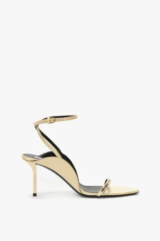 Victoria embellished stiletto sandal 75 in sand satin