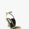 Victoria embellished stiletto sandal 75 in sand satin