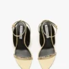 Victoria embellished stiletto sandal 75 in sand satin