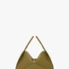 Victoria plia bag in cactus green leather