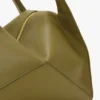 Victoria plia bag in cactus green leather