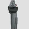 Victoria tote bag in black leather
