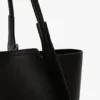 Victoria travel tote bag in black leather