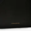 Victoria travel tote bag in black leather