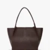 Victoria tote bag large in burgundy leather