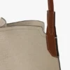 Victoria tote bag large in ivory canvas