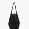 Victoria tote large in navy suede