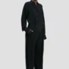 Wide leg trouser in navy
