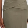Wrap skirt in sage melange